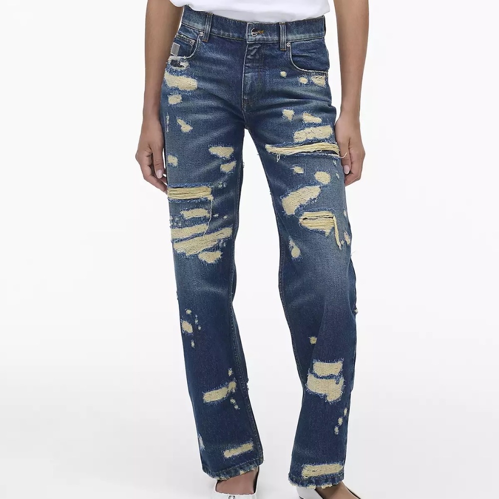 Marc Jacobs Rip and Repair Straight Jean Sz 24